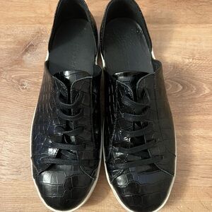 Freda Salvador Eda D’orsay sneaker - black croc Size 7